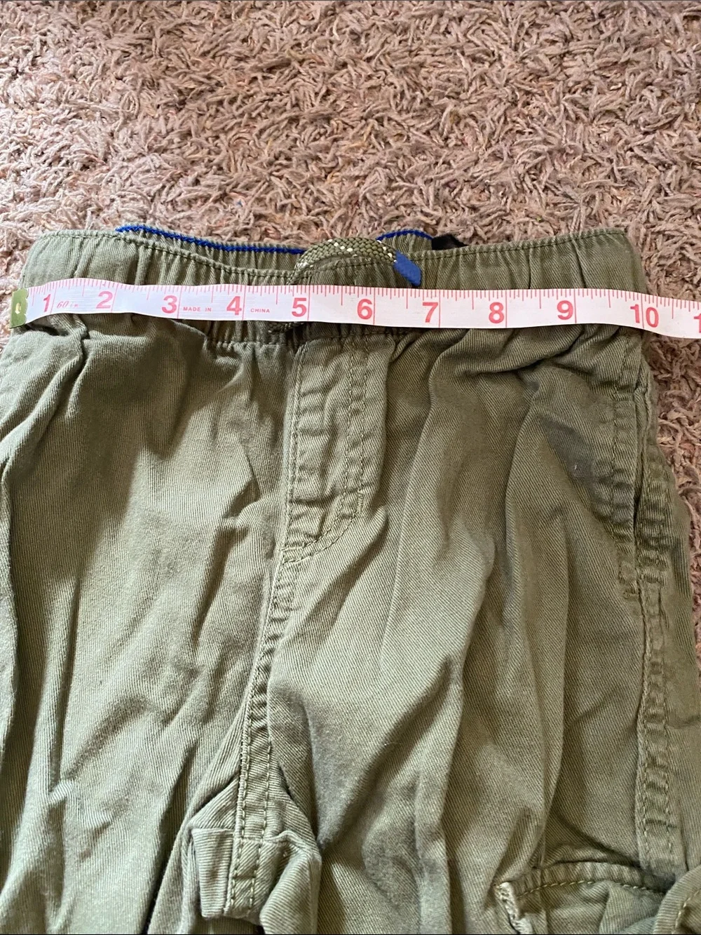 Boys HM cargo green pants 6